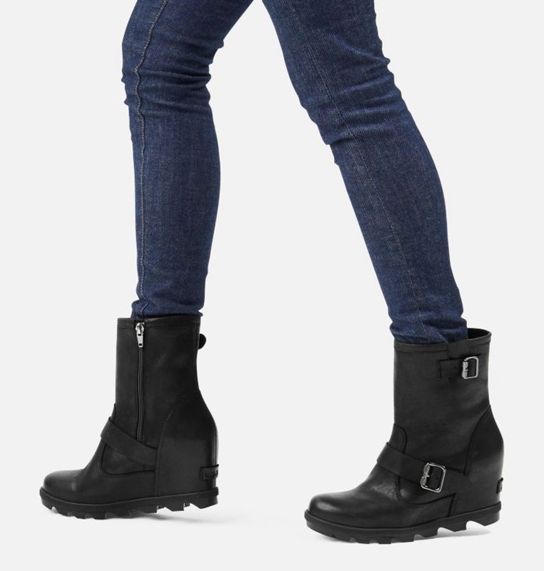Sorel Dam Wedges Svarta - Joan Of Arctic™ Ii Moto Boot - BSX-561028